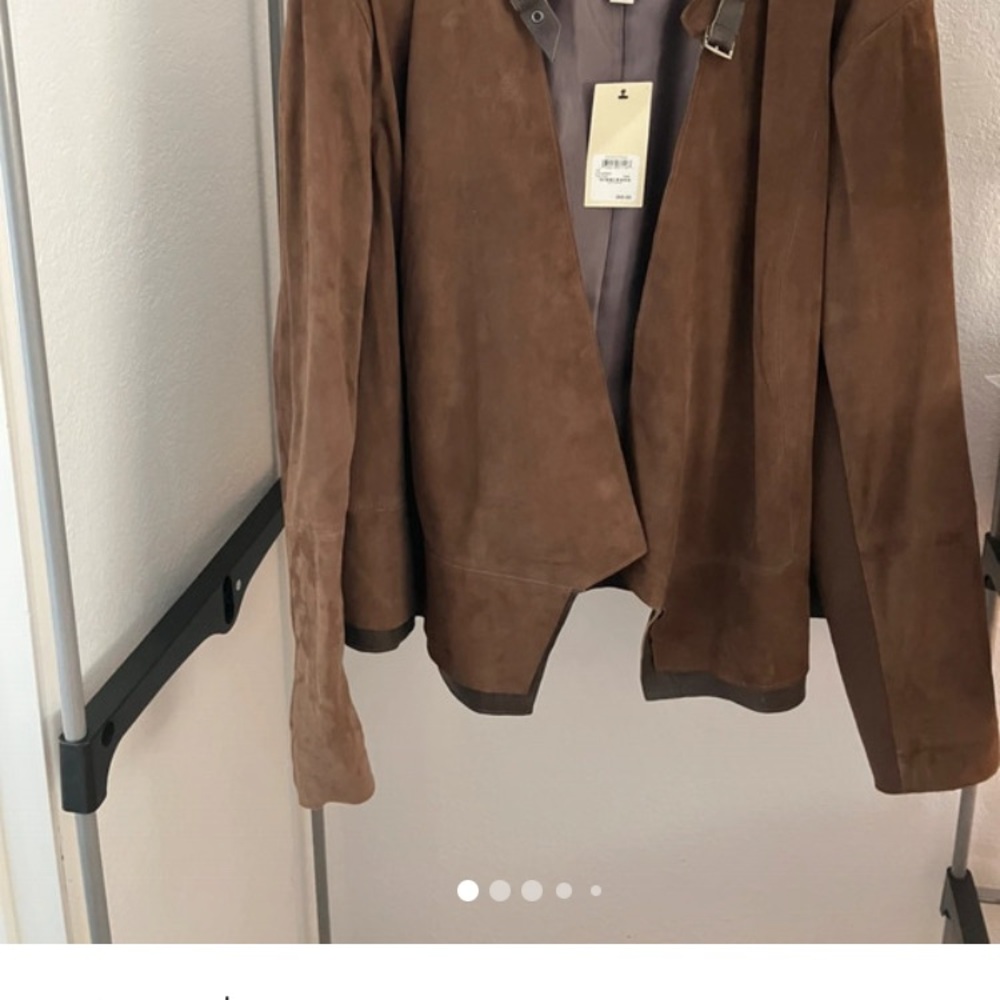 Trades Welcome!  Sejour Brown Suede Jacket 24w/3x                        New/NWT